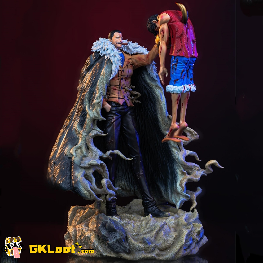 [Out of stock] OOPS Studio One Piece Luffy VS Sir Crocodile Statue