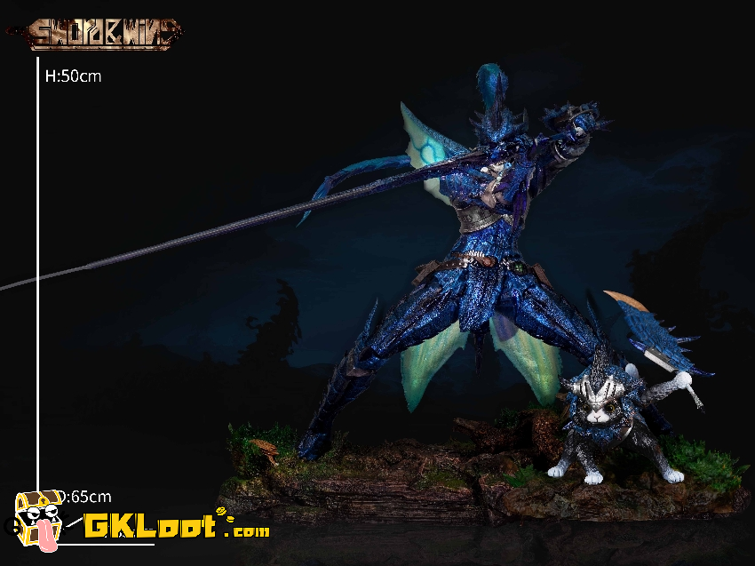 [Pre-Order] Sword Studio Monster Hunter Male Fire Dragon Rathalos Azure Rathalos Statue