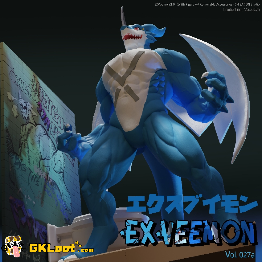 [Pre-Order] Shibadon Studio Digimon ExVeemon Statue