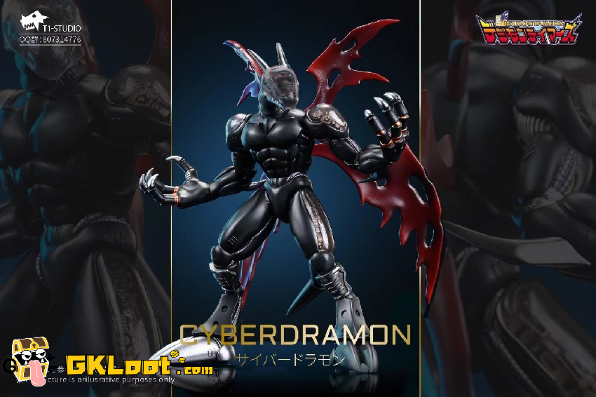[In Stock] T1 Studio Digimon 3rd Generation Cyberdramon Statue