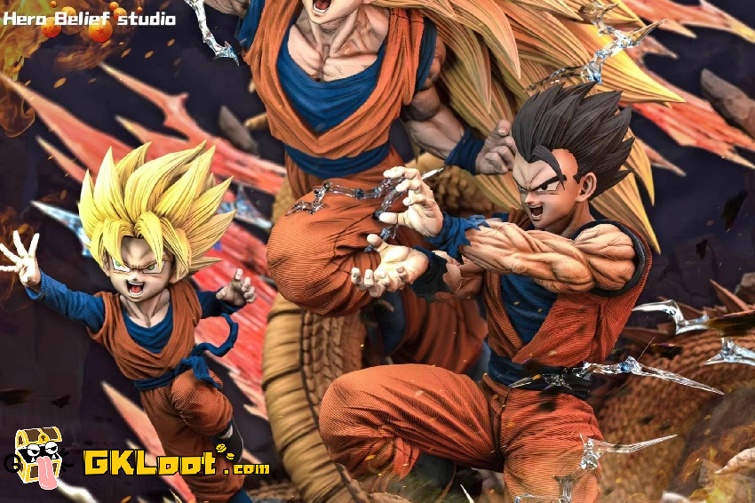 [Pre-Order] Hero Belief Studio 1/6 Dragon Ball Goku x Gohan x Goten Statue