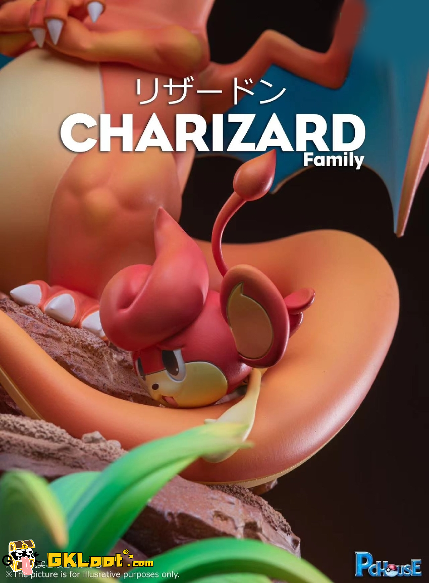 [Pre-Order] Pc House Studio Pokémon Charizard Family Statue