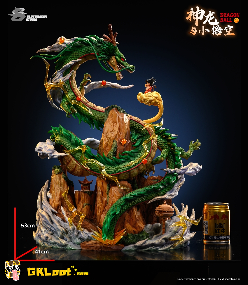[Out of stock] Red Dragon Studio Dragon Ball Wish Shenron Statue w/ LED