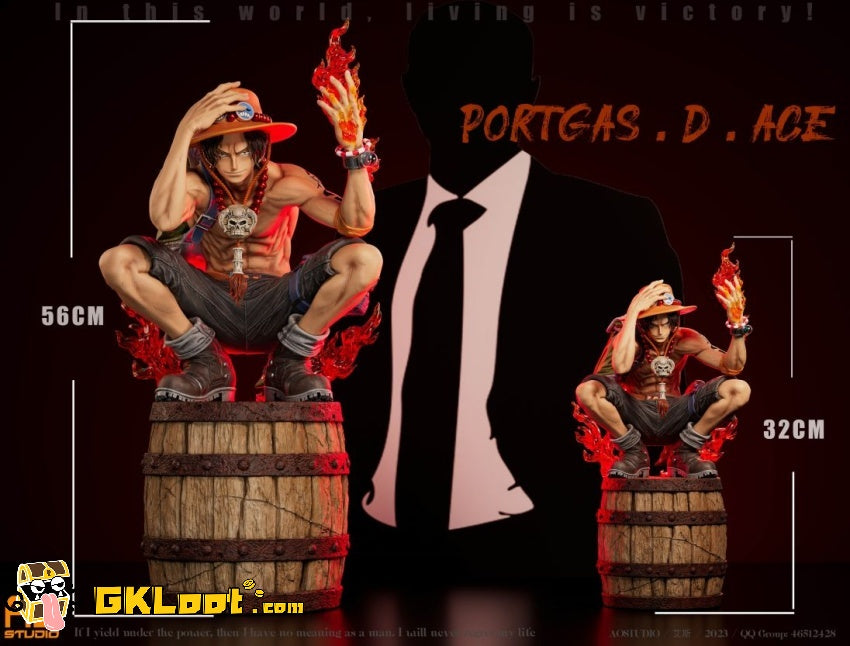 [Out of stock] AO Studio One Piece Portgas D. Ace Statue