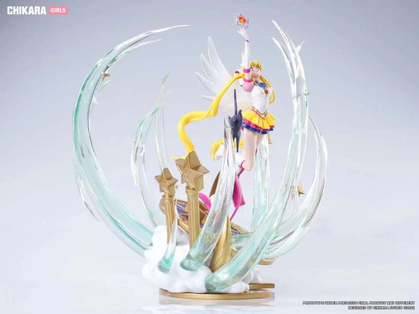 [Out of stock] Chikara Studio Sailor Moon Usagi Tsukino & Princess Tsubasa Statue