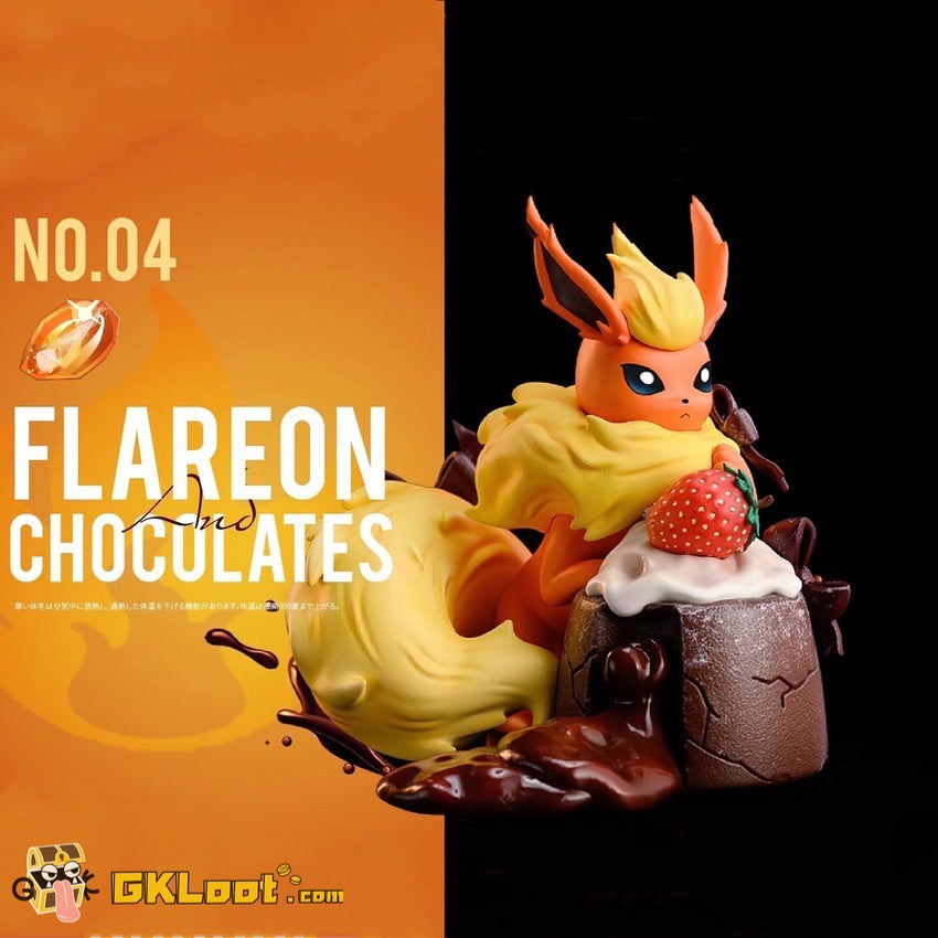 [Out of stock] Wing Studio & HZ Studios Pokémon Dessert Series No.4 Chocolate Flareon Statue