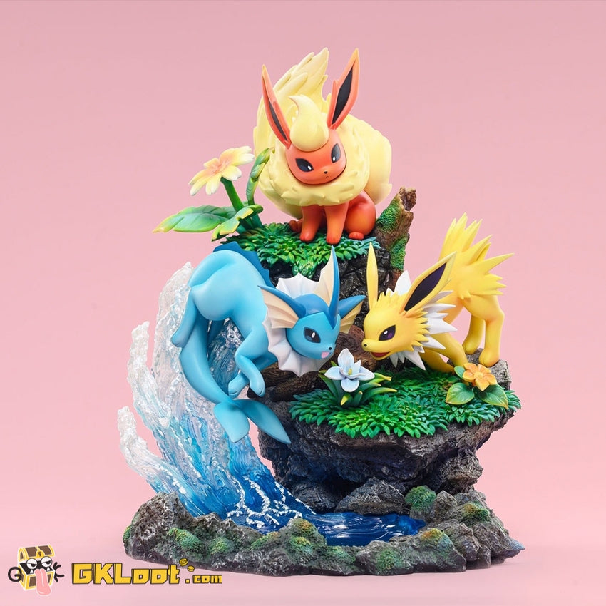 [Out of Stock] DM Studio Pokémon Vaporeon & Flareon & Jolteon Statue