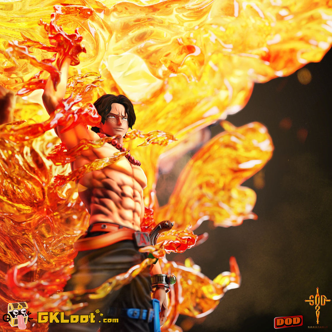 [Out of stock] DOD&GOD Studio One Piece Portgas D. Ace Statue w/ LED
