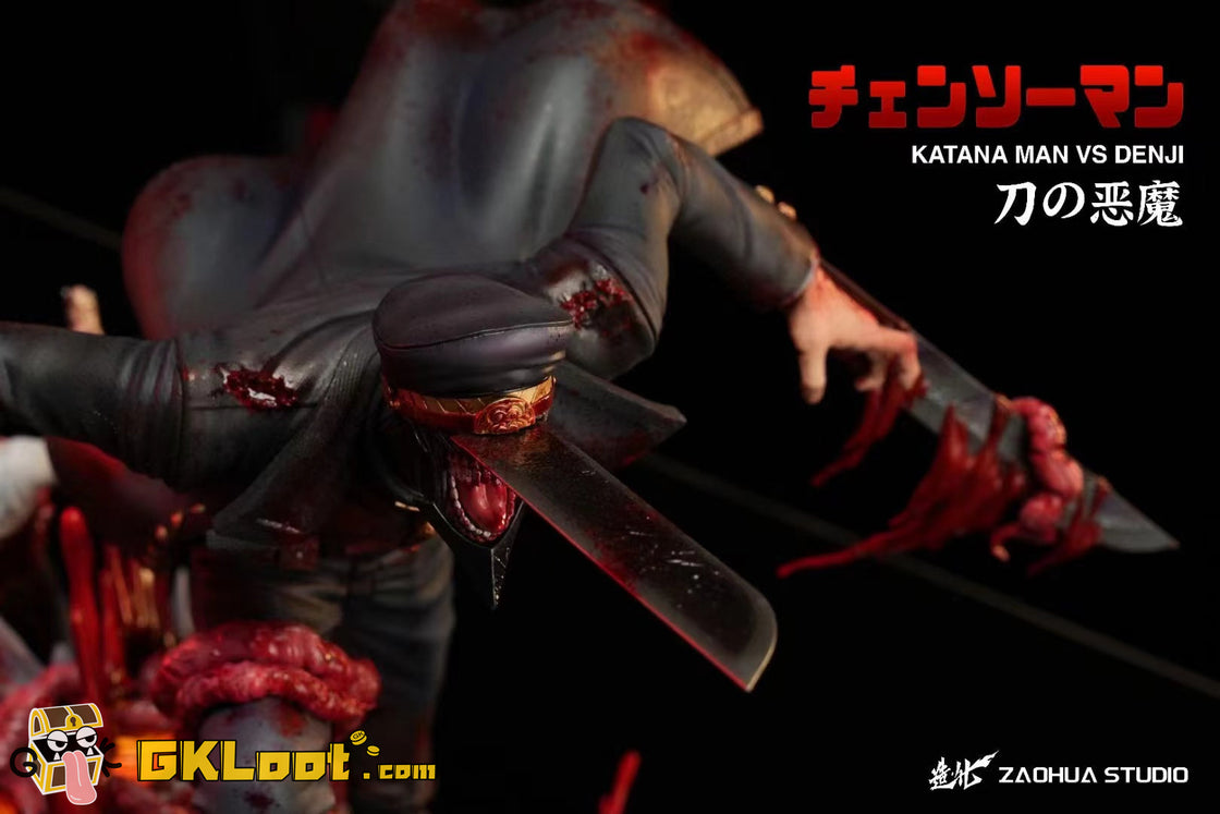 [Out of stock] ZaoHua Studio 1/6 Chainsaw Man Katana Man VS Denji Statue
