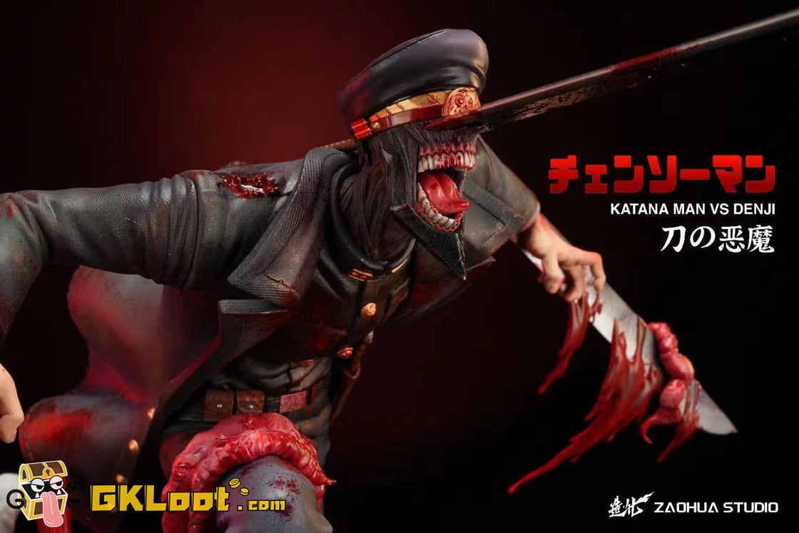 [Out of stock] ZaoHua Studio 1/6 Chainsaw Man Katana Man VS Denji Statue