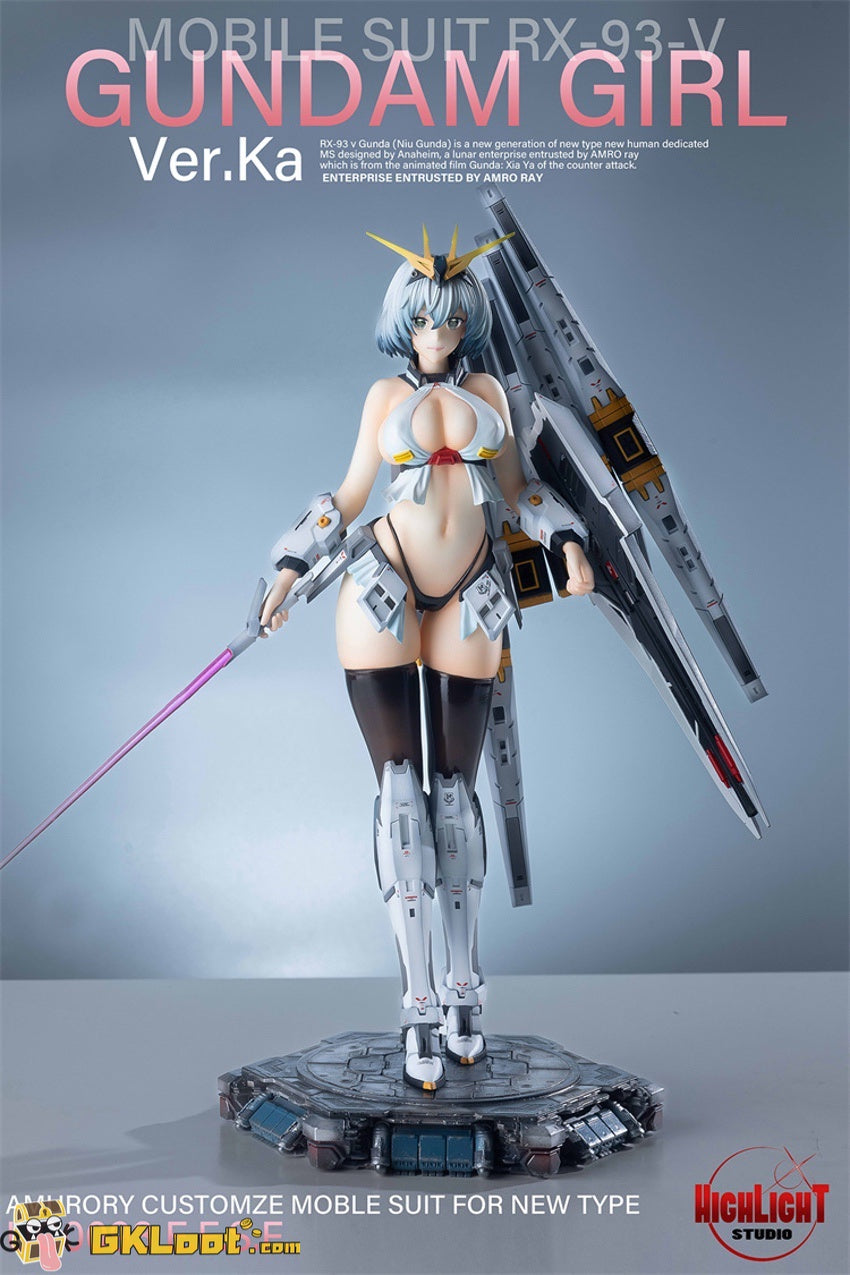 [Out of stock] High Light Studio Gundam Girl Series 001 Rx-93-v Ver. ka Statue