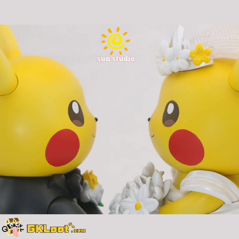 [Out of Stock] Sun Studio Pokémon Valentines Day Wedding Pikachu Statue