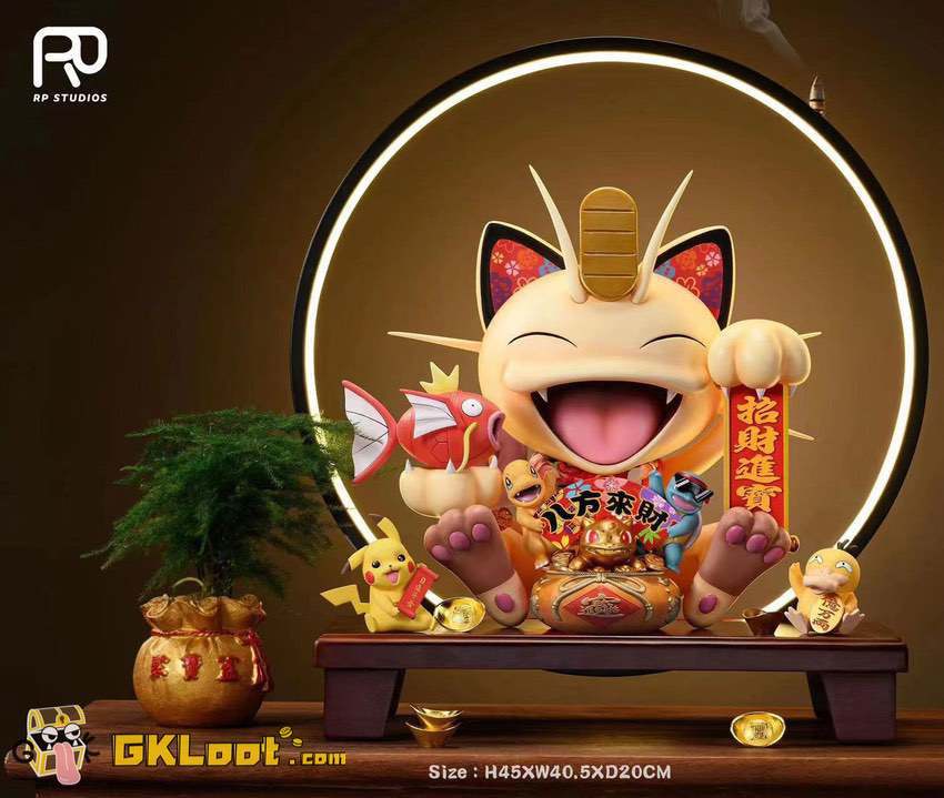 [Out of stock] RP Studio Pokémon Fortune Meowth Statue