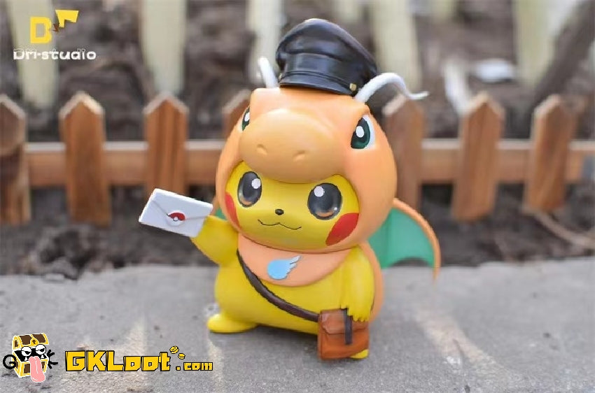 [Out of stock] DM Studio Pokémon Postman Dragonite Cosplay Pikachu Statue