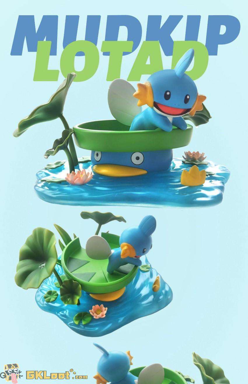 [Out of stock] Can Studio Pokémon Mudkip & Lotad Statue
