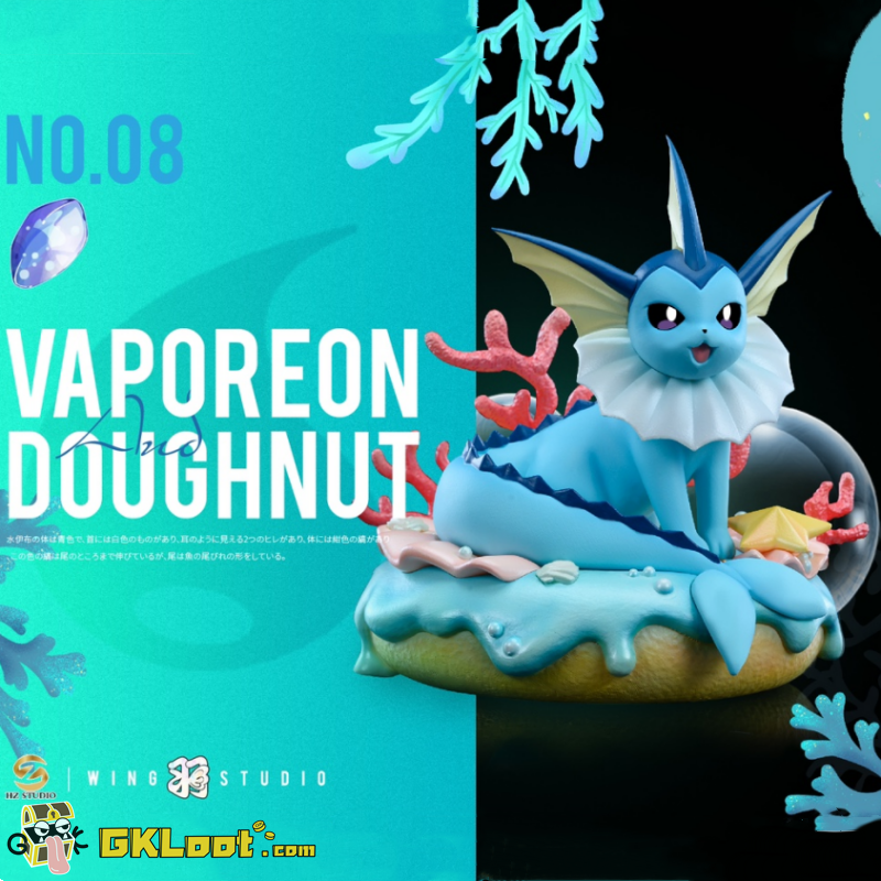 [In Stock] Wing Studio & HZ Studios Pokémon Dessert Series No.7 Vaporeon Doughnut Statue