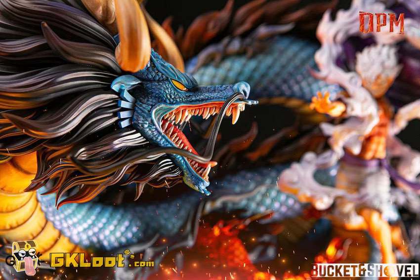 [In Stock] OPM Studio One Piece Nika Luffy VS Dragon form Kaidou Statue