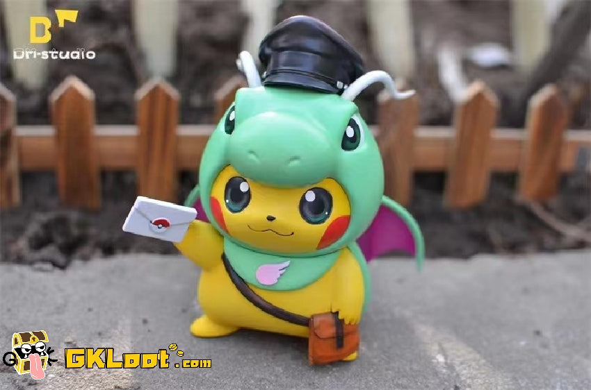 [Out of stock] DM Studio Pokémon Postman Dragonite Cosplay Pikachu Statue
