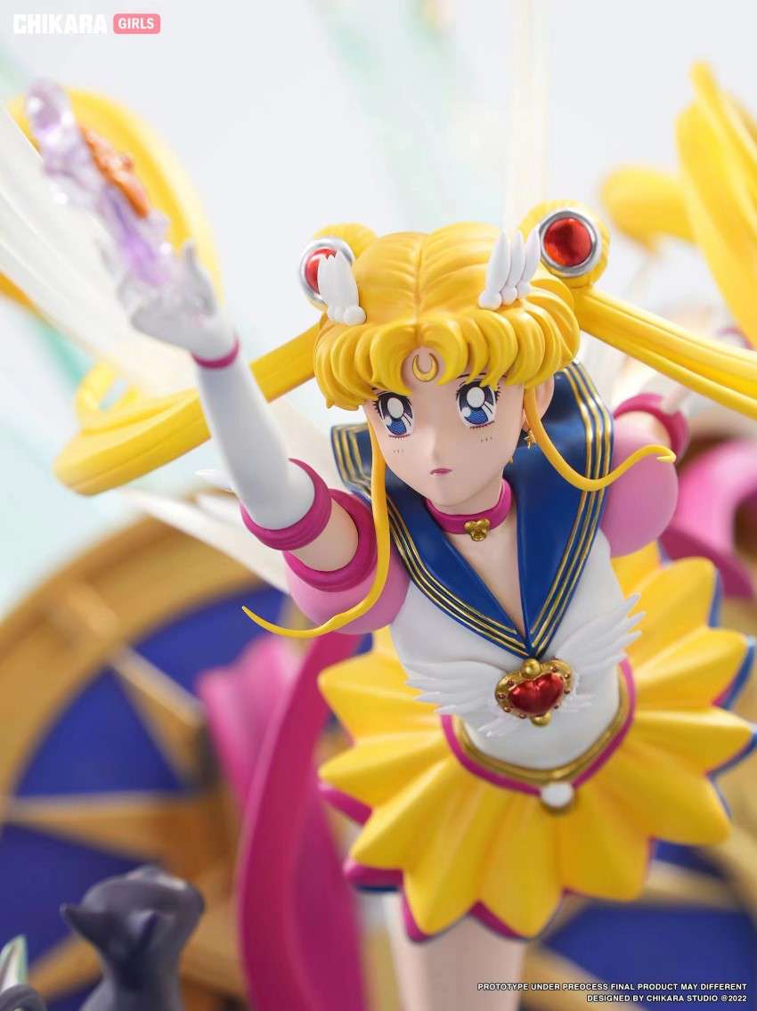 [Out of stock] Chikara Studio Sailor Moon Usagi Tsukino & Princess Tsubasa Statue